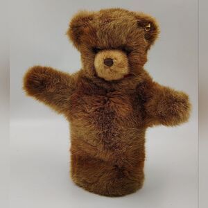 Steiff Vintage Brown Teddy Bear Hand Puppet Puppet